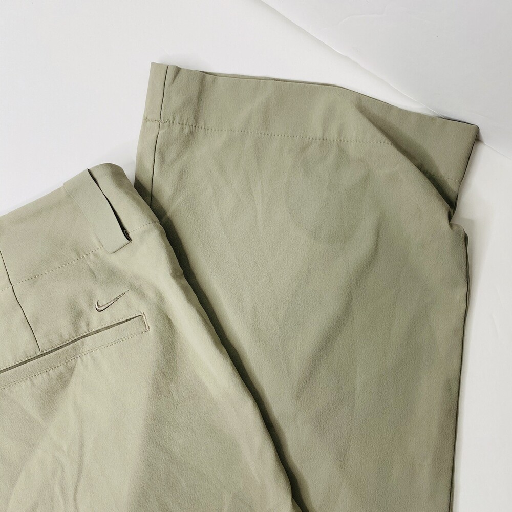 Nike Golf Men's Khaki Straight Leg Flat Front Active Chino Pant Sz L NikeFitDry - Picture 6 of 8